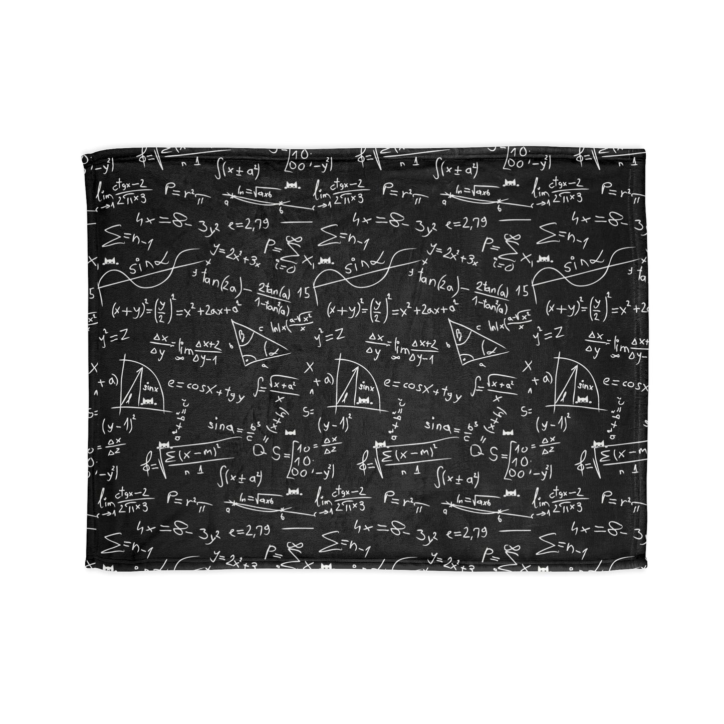 Soft Polyester Blanket| Blackboard pattern| Gift |Geek| Maths Lover| Maths formulas| Warm