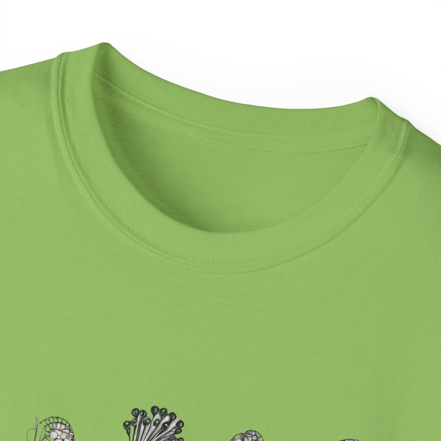 Unisex Cotton Tee| Peacock| Art| Front print| Zentangle art