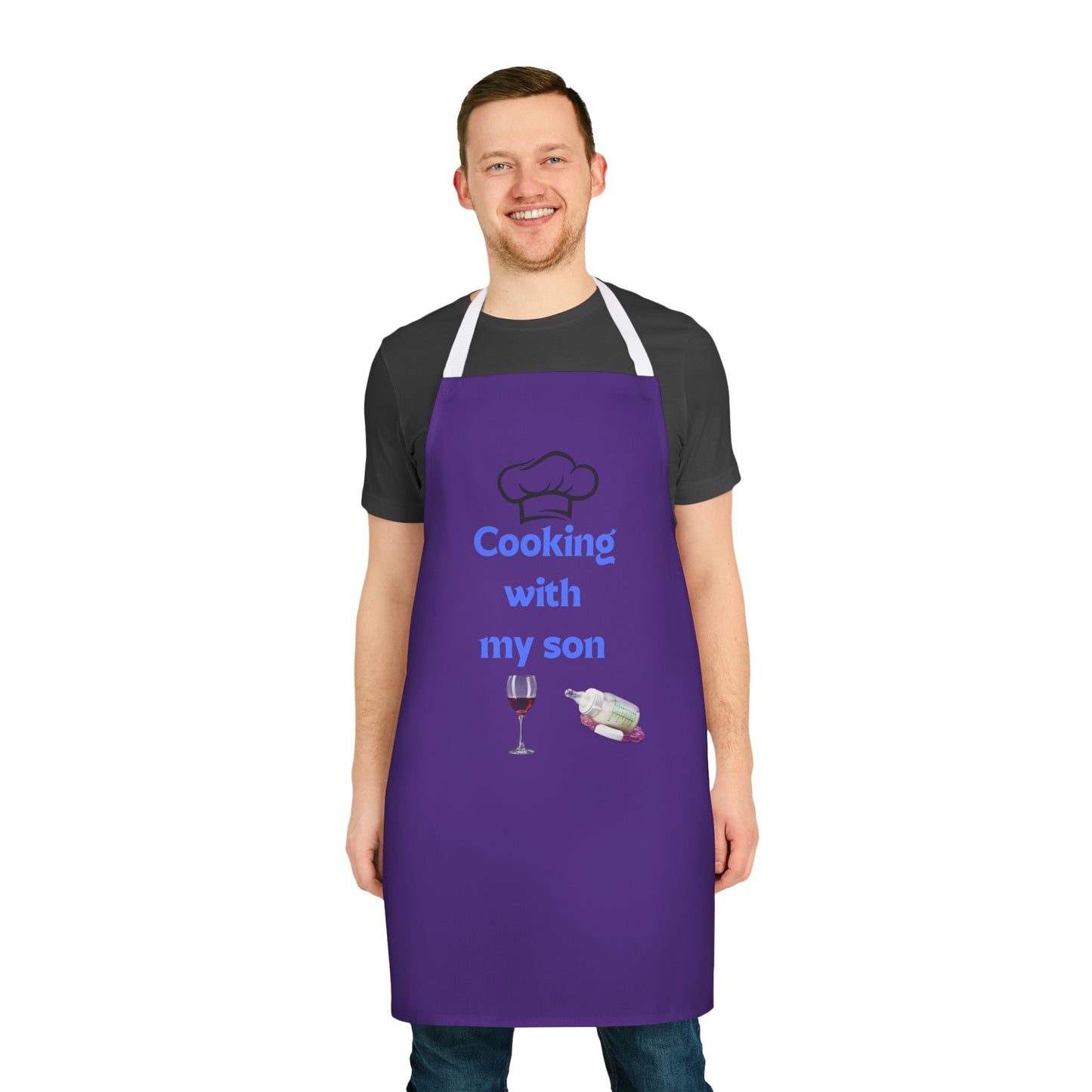 Unisex Apron, Cooking with my son