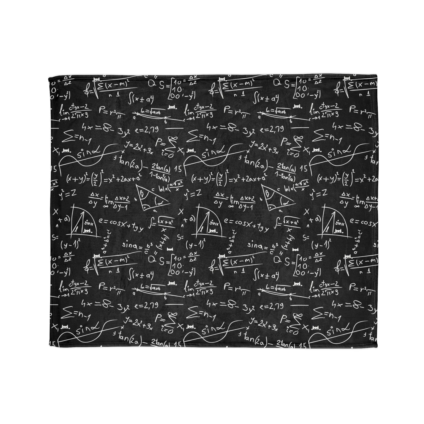 Soft Polyester Blanket| Blackboard pattern| Gift |Geek| Maths Lover| Maths formulas| Warm