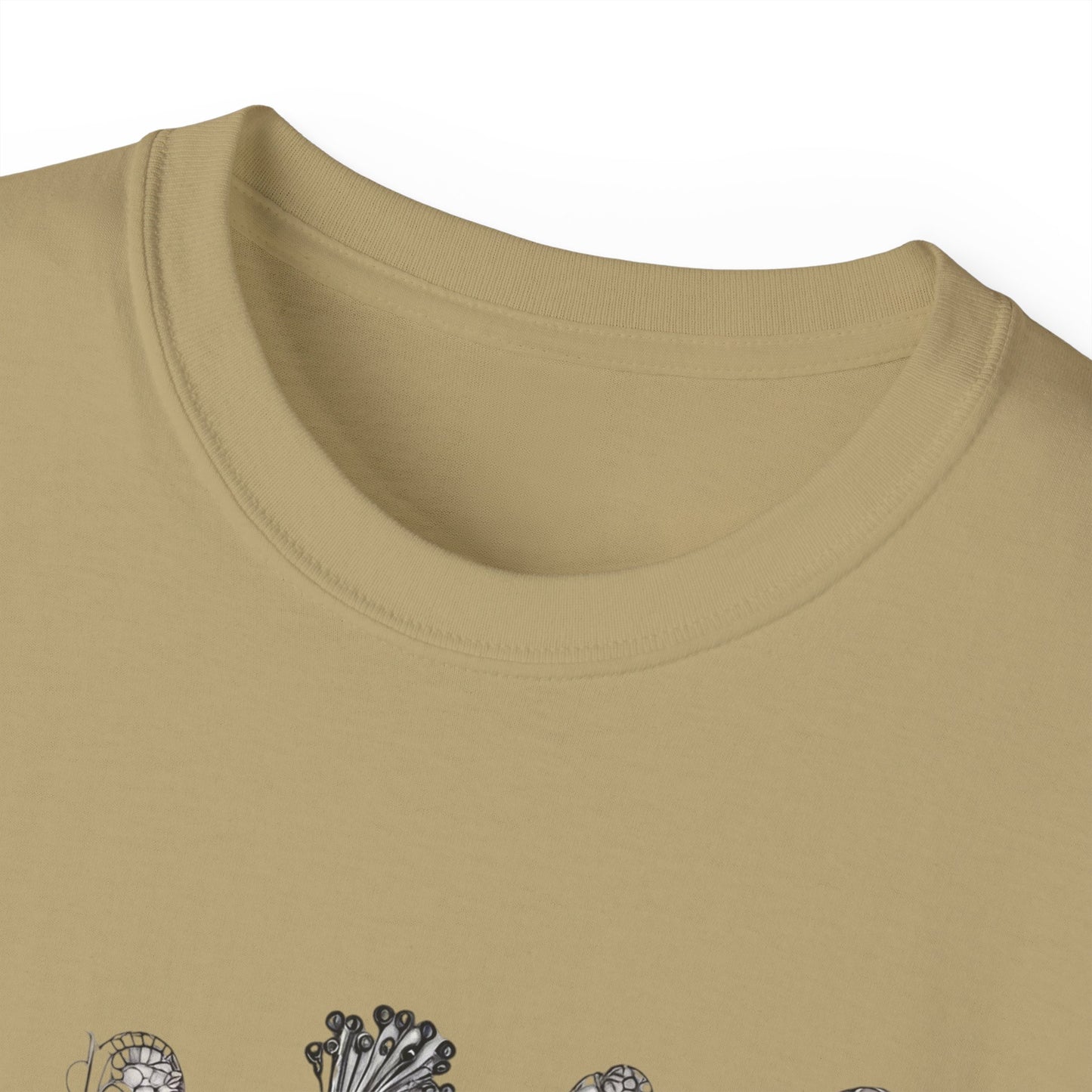 Unisex Cotton Tee| Peacock| Art| Front print| Zentangle art