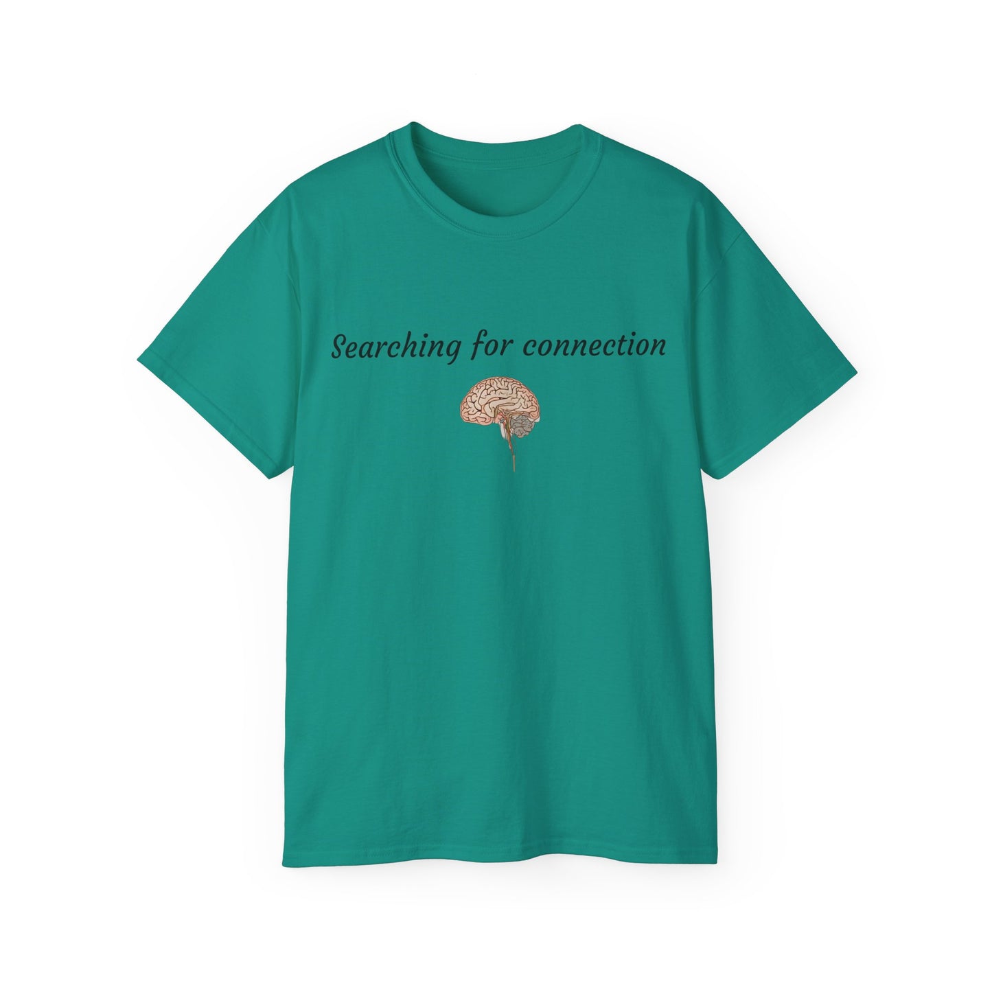 Unisex Cotton Tee| Searching for connection| Brain