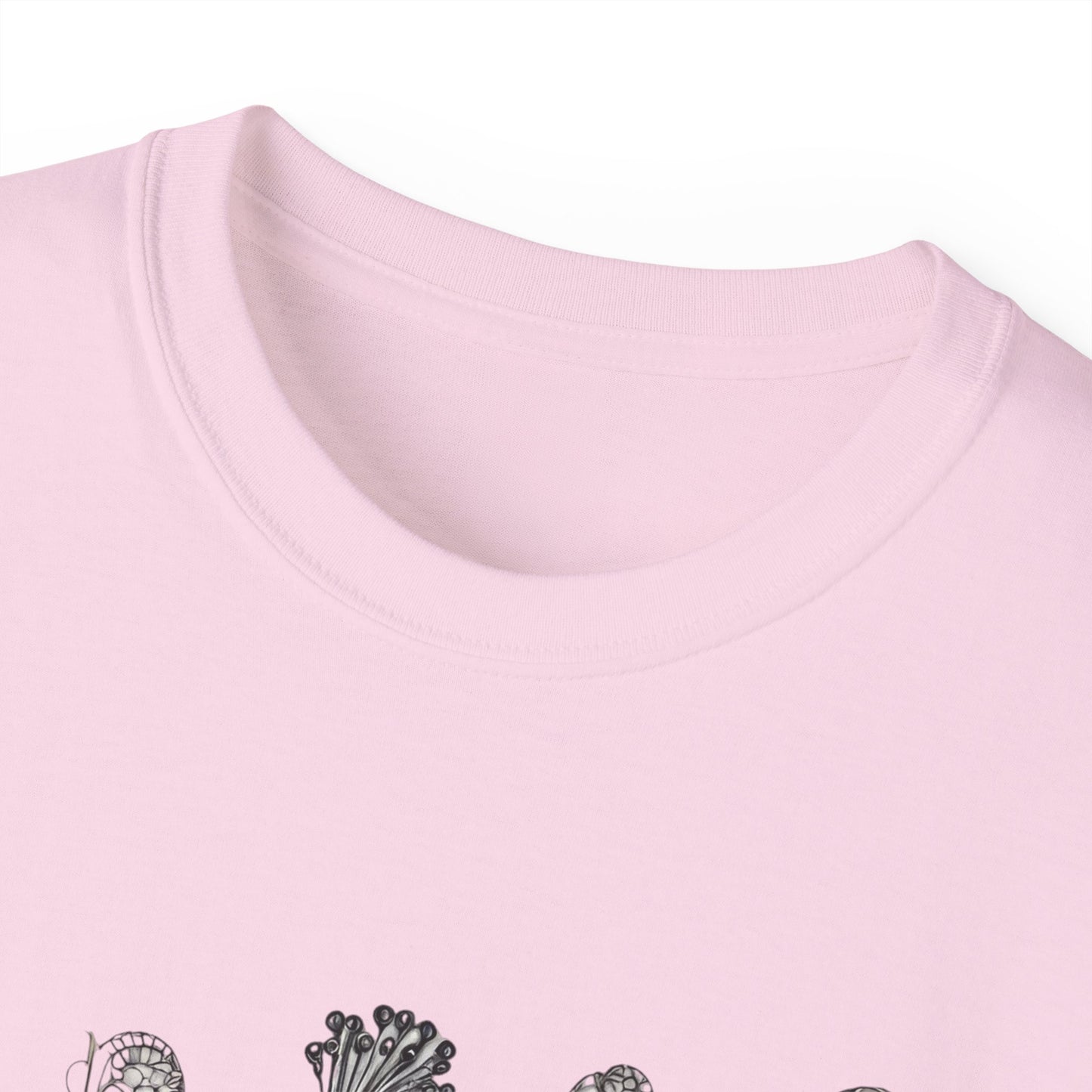 Unisex Cotton Tee| Peacock| Art| Front print| Zentangle art