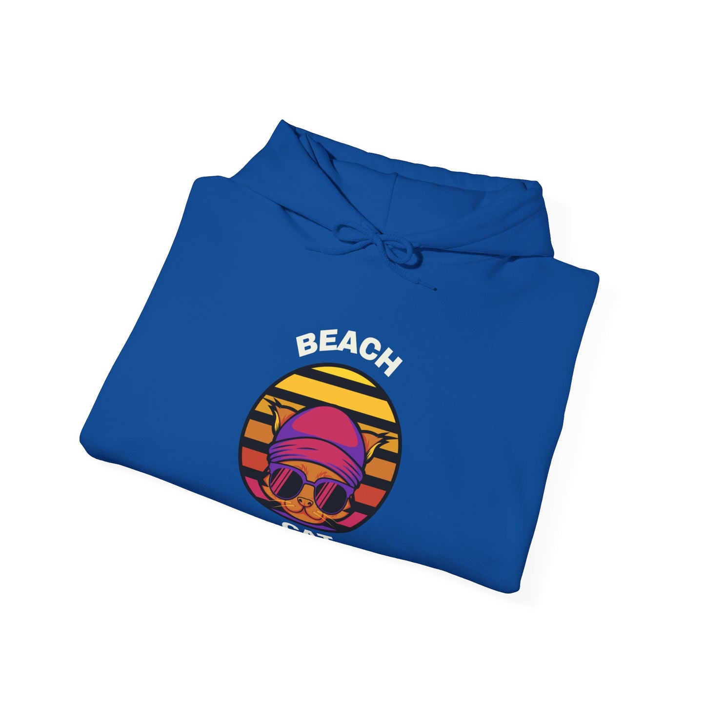 Unisex Heavy Blend™ Hooded Sweatshirt| Beach cat