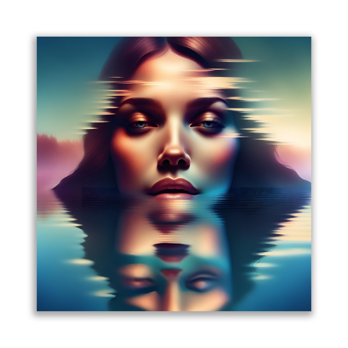 Metal Wall Art-Water Girl-Original abstract print 750x560 mm