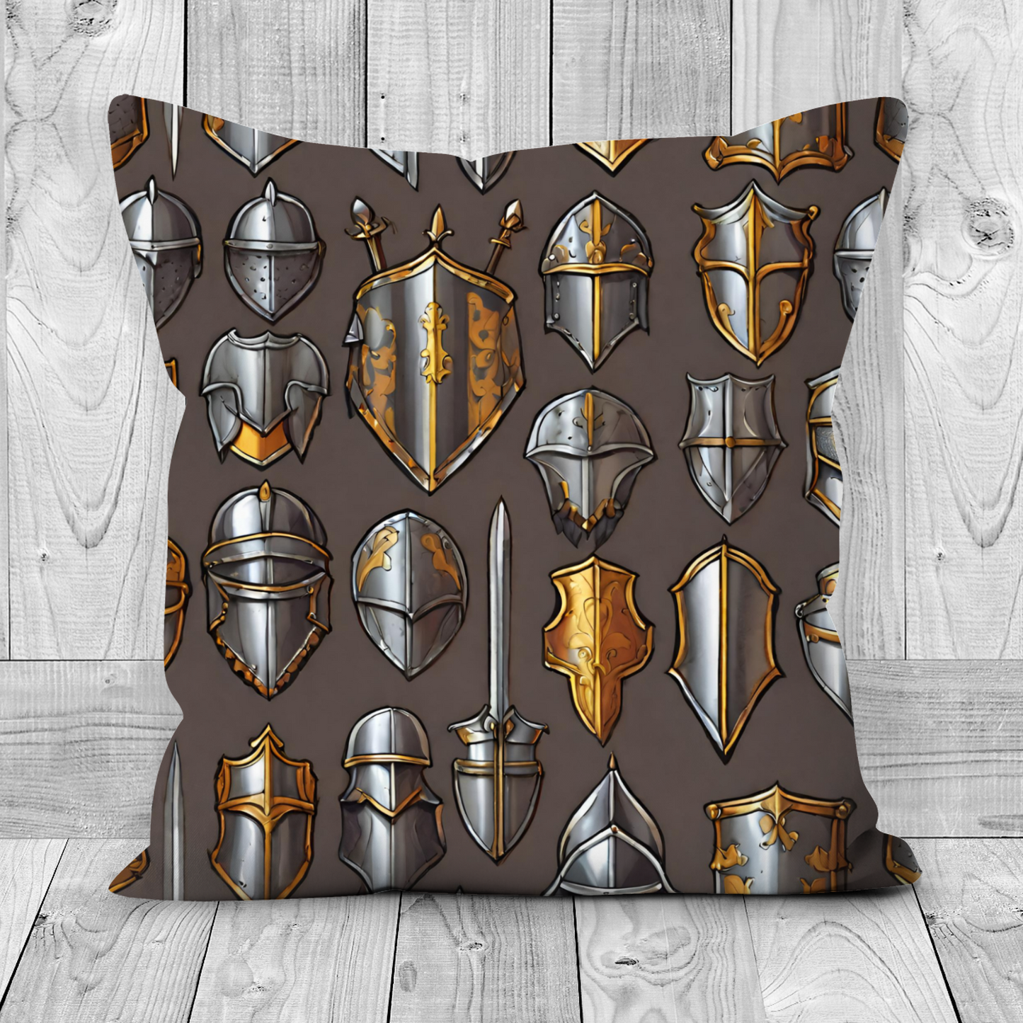 Plump Filled Cushion -Armour pattern design- size options- Original abstract design