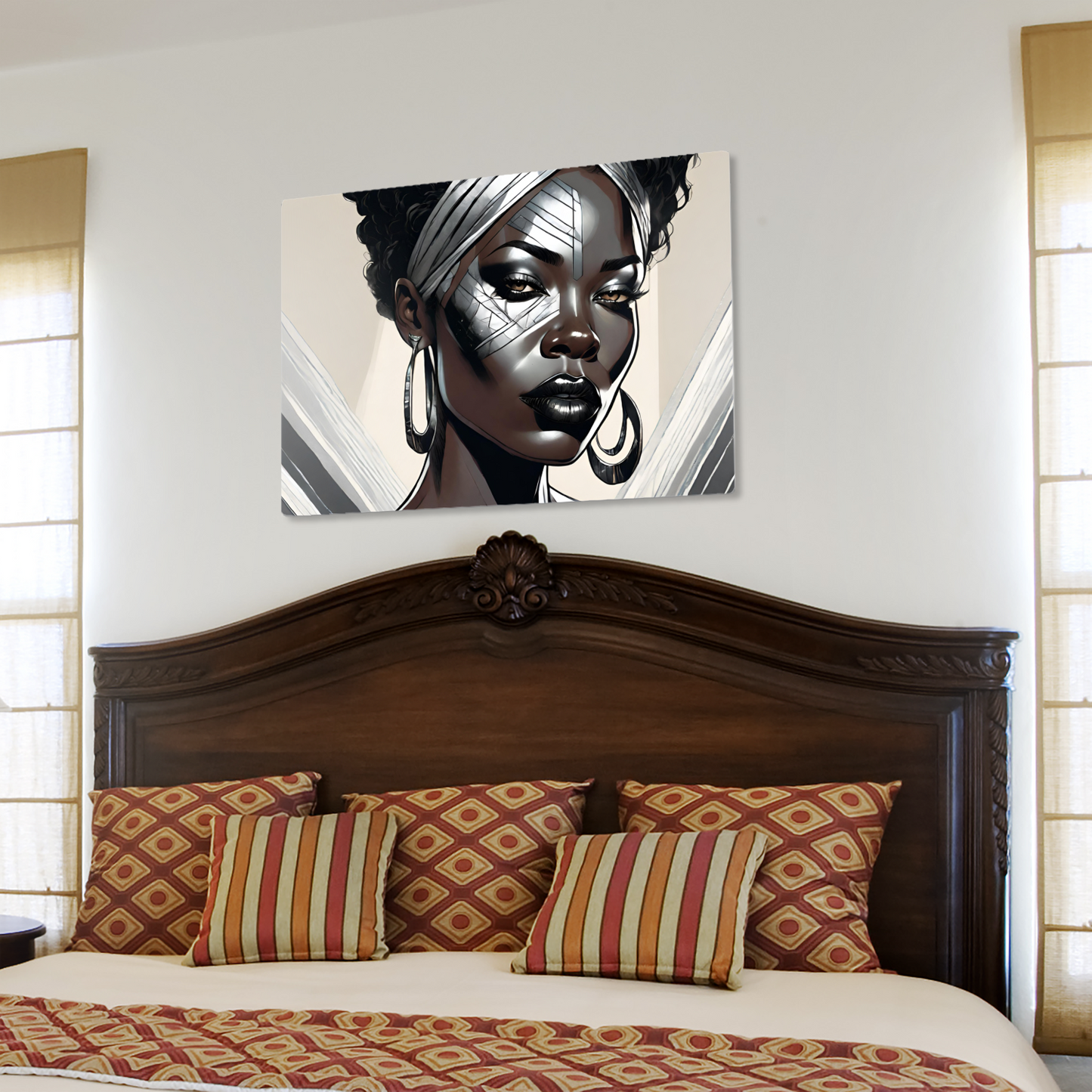 Metal Wall Art| Dela| Girl face-Original abstract print 750x560 mm