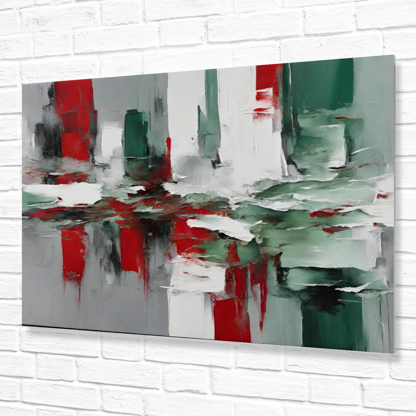 Metal Wall Art- Abstract brushes 1- High gloss metal print