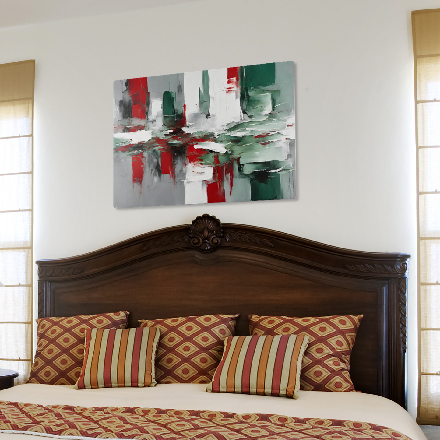 Metal Wall Art- Abstract brushes 1- High gloss metal print