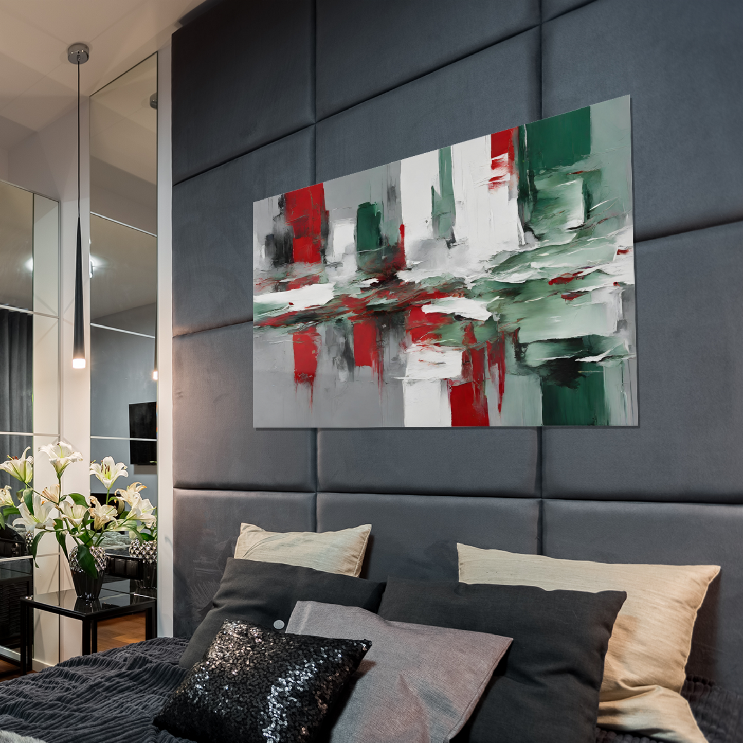 Metal Wall Art- Abstract brushes 1- High gloss metal print