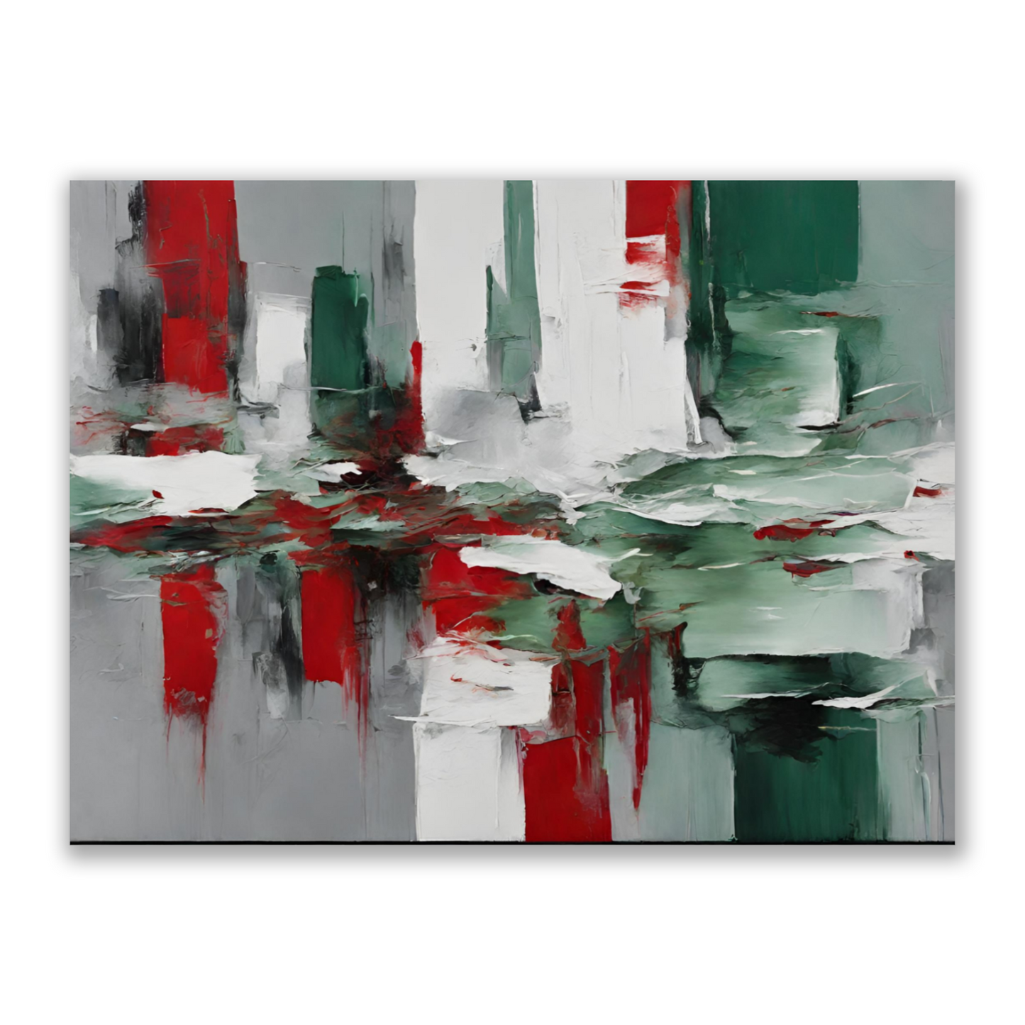 Metal Wall Art- Abstract brushes 1- High gloss metal print